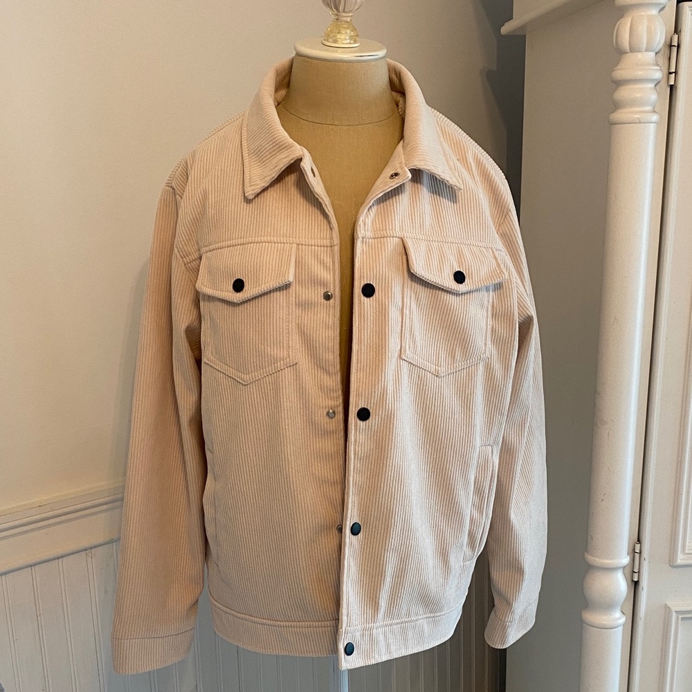 Men's Corduroy Jacket in Beige